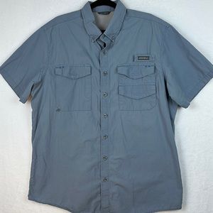Eddie Bauer Men’s Short Sleeve Fishing Shirt Size TXL